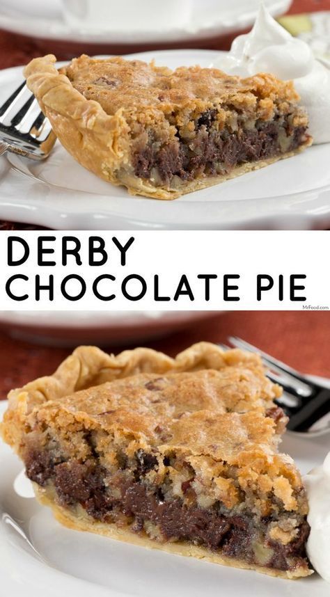 This Kentucky-famous chocolate pecan pie is so good you're going to be scraping the edges of the pie plate. Reeses Pie, Chocolate Chip Pie, Pie Decoration, Derby Pie, Toll House Chocolate Chip, Thanksgiving Foods, Thanksgiving Pie, Pie Pie, Pie Pops