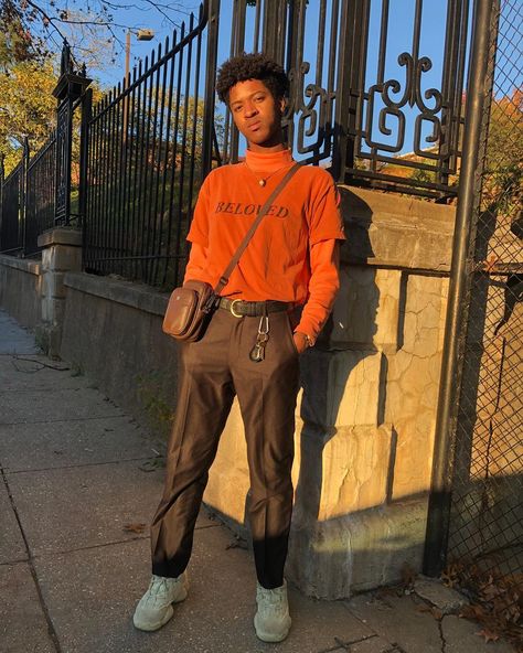 Orange Aesthetic Wallpaper, Boys Aesthetic Outfits, Fashion Hashtags, Orange Streetwear, Guy Fashion, Wallpaper Soft, Aesthetic Outfits Men, Outfits Hombre, Orange Outfit