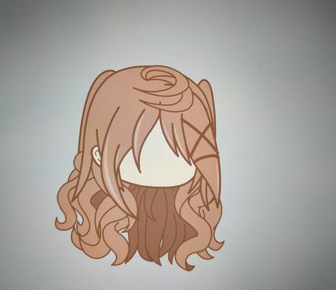 Curly Gacha Club Hair, Curly Hair Gacha Club, Hair Gacha Club, Gacha Club Hair, Hair Gacha, Club Hair, Gacha Club, Curly Hair, Curly Hair Styles