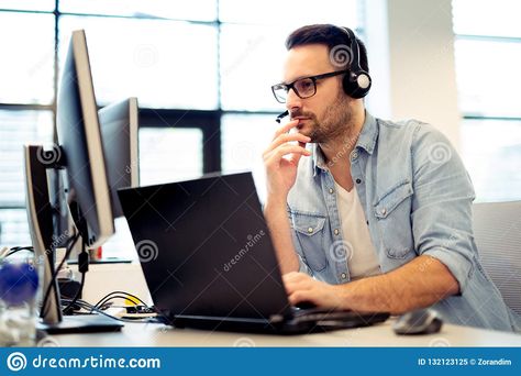 Young male call center operator working on his computer while hi. Young beautifu #Sponsored , #male, #call, #computer, #center, #Young Computer Operator Images, Computer Operator, Computer Center, Call Center, Young And Beautiful, Grain Free, Free Recipes, Png Image, Flyer Design