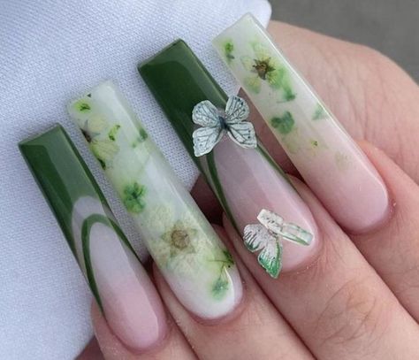 Beach Nails Designs, Summer Beach Nails, Green Acrylic Nails, Nail Polish Kit, Hippie Nails, Glow Nails, Dope Nail Designs, Long Acrylic Nails Coffin, Long Square Acrylic Nails