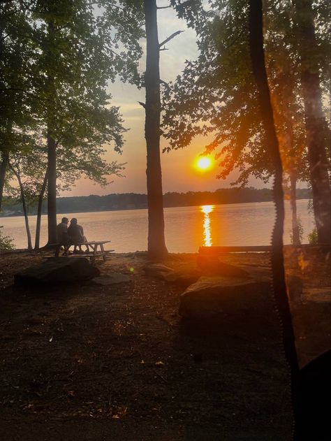 Romantic, date, couple, sunset, lake, woods, trail, aesthetic, outdoors, forest Forest Date Aesthetic, Forest Date, Trail Aesthetic, Nature Date, Aesthetic Outdoors, Couple Sunset, Date Couple, Dream Dates, Sweet Love Story