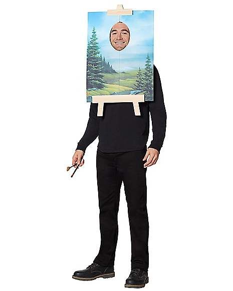 Bob Ross Painting Costume - Firefly - Spirithalloween.com Bob Ross Halloween Costume, Disney Family Costumes, Halloween Costume Couple, Alien Halloween Costume, Painting Costume, Most Popular Halloween Costumes, Spirit Halloween Costumes, Costume Couple, Nurse Halloween Costume