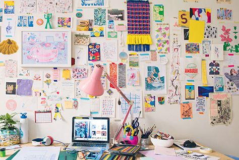 Creative Workspace Inspiration, Frankie Magazine, Fun Office, Art Studio Room, Desk Inspiration, Brand Shoot, Creative Workspace, Workspace Inspiration, Studio Room