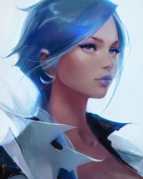 44.4 k mentions J’aime, 124 commentaires - Ross Tran (@rossdraws) sur Instagram : "Painted a portrait of my OC Lyris!  Continuing Nimaverse month, I made a video sharing my favorite…" Ross Tran, Ross Draws, Painting Portraits, I Love Her So Much, Love Her So Much, Creating Characters, My Oc, I Love Her, Digital Art Girl