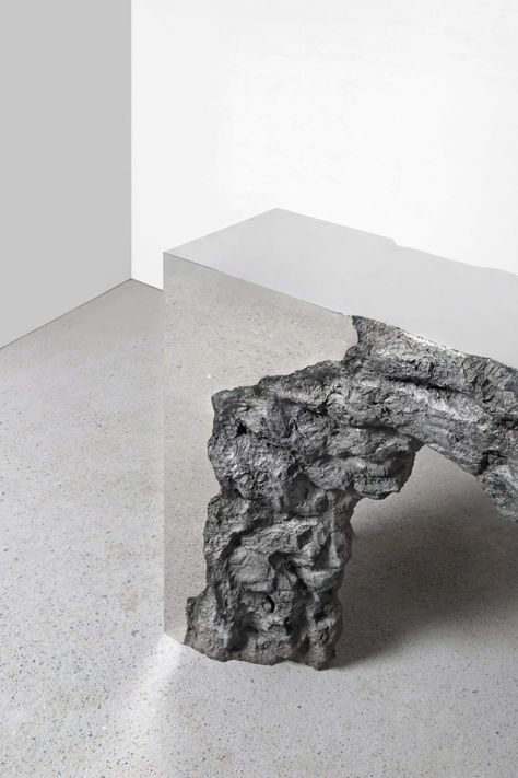 Natural And Man-Made, Hongjie Yang’ Sculptural Furniture Pieces Document The Evolution Of Steel - IGNANT Brutalist Furniture, Brutalist Interior, Batman Fan Art, Sculptural Furniture, Concrete Art, Dutch Artists, Graphic Design Print, Furniture Collection, Amazing Art