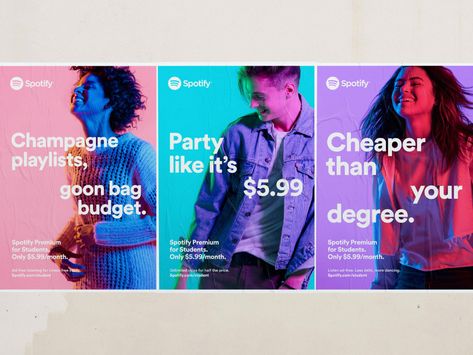 Spotify Design, Christopher Doyle, Spotify Premium, Brand Campaign, Vertical Design, Design Advertising, Digital Advertising, Layout Inspiration, Instagrammer