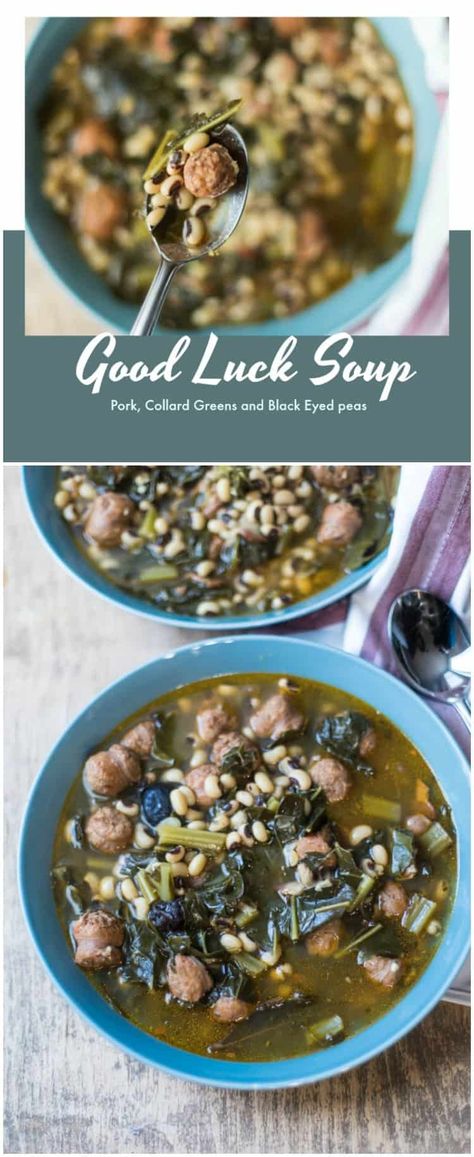 New Years Soup Recipe, New Years Soup Good Luck, Good Luck Soup Recipe, New Years Soup, Soup Party, Homesteading Recipes, Soups Recipes, Slow Cooker Stew, Tea Dresses