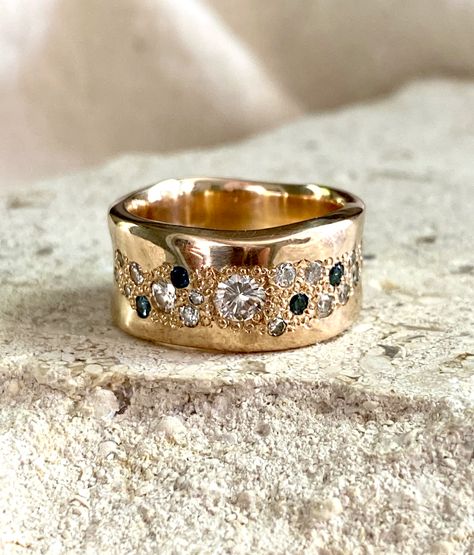 Remodelled Jewellery, Fat Style, Jewelry Redesign, Unique Diamond Wedding Bands, Noosa Australia, J Jewellery, Ring Design Ideas, Ring Redesign, Ring My Bell