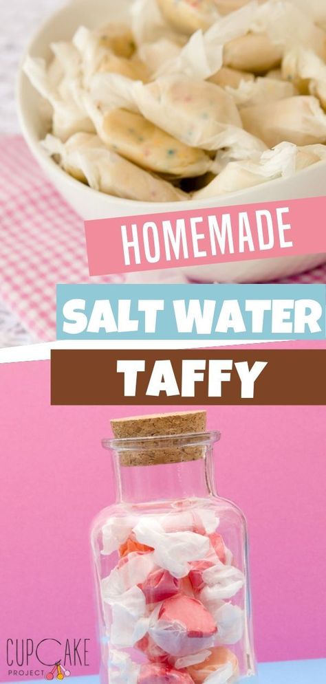 Experiment this homemade salt water taffy with your own flavors made in just one hour! The soft and chewy taste is made easy and fun to make. Let your kid help, they'll love the experience! Save this pin for later! Easy Taffy Recipe, How To Make Taffy, Homemade Taffy, Taffy Recipe, Saltwater Taffy, Dessert Oreo, Salted Caramel Cookies, Taffy Candy, Salt Water Taffy