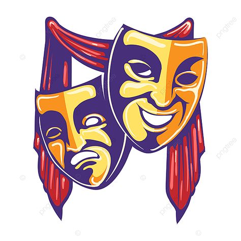 Theatre Symbol, Play Symbol, Sign Doodle, Acting Masks, Theatre Logo, Theater Masks, Theatre Art, Drama Masks, Play Poster