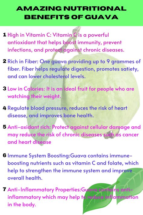 Nutritional benefits of guava Guava Juice Benefits, Guava Health Benefits, Benefits Of Guava, Guava Benefits, Guava Juice, Juicing For Health, Fiber Rich, Chronic Disease, Lower Cholesterol