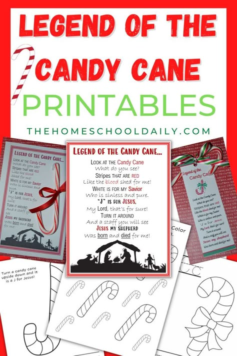 FREE Legend of the Candy Cane Cards, Tags, and Bookmarks! Also check out a set of candy cane coloring sheets, lab, videos, and more! Jesus Candy Cane Coloring Page, Candy Cane Crafts For Kids Sunday School, Legend Of The Candy Cane Free Printable Tags, Meaning Of The Candy Cane Printable, Candy Cane Story Jesus Free Printable, Legend Of The Candy Cane Craft, Meaning Of Candy Cane Free Printable, Story Of Candy Cane, Candy Cane Childrens Church Lesson