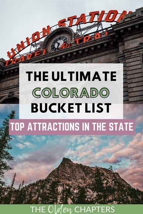 The Ultimate Colorado Bucket List - The Olden Chapters Colorado Bucket List, Colorado Family Vacation, Dinosaur National Monument, Keystone Ski Resort, Denver Travel, Colorado National Monument, Idaho Springs, Road Trip To Colorado, Explore Colorado