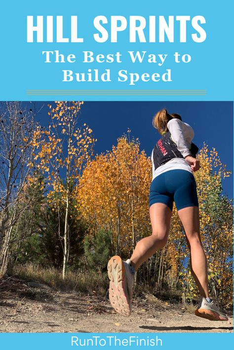 Running Speed Workouts, Hill Sprint Workout, Runners Strength Training, Improve Running Speed, Full Marathon Training, Workout For Strength, Marathon Training Motivation, Speed Workouts, Running Workout Plan