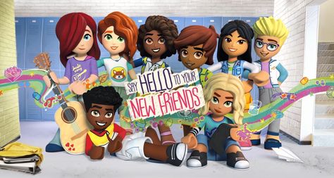 New Lego Friends 2023, Lego Friends Characters, Lego Friends 2023, New Lego Friends, Friends Animation, Lego Friends Sets, Building Toys For Kids, Diverse Characters, Lego Builder