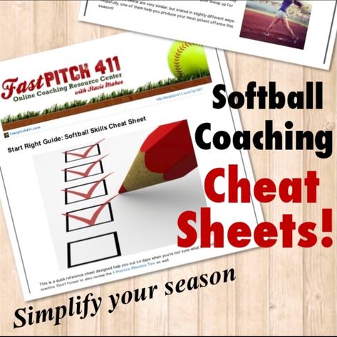 Fastpitch Softball Coaching Cheat Sheet: 50 Common Situations to Practice | Stacie Mahoe | Progress Daily 12u Softball Practice Plans, Softball Practice Drills Coaching, Outfield Drills For Softball, Outfield Softball Drills, Coaching Softball, Softball Practice, Fly Ball, Softball Coach, Fastpitch Softball