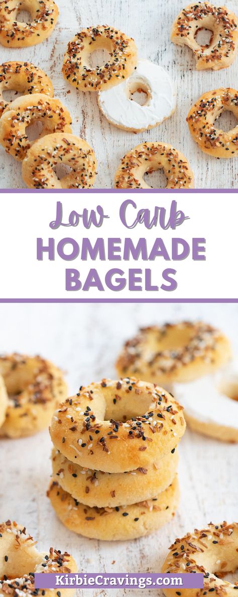 Air Fryer Bagels, Everything Bagels, Low Carb Bagels, Gluten Free Bagels, Keto Bagels, Homemade Bagels, Greek Yogurt Recipes, Bagel Recipe, Low Carb Diet Recipes