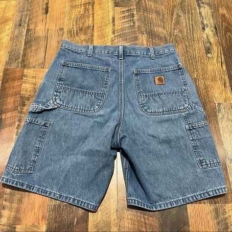 Carpenter Jorts Outfit, Carhartt Jorts Outfit, Carhartt Shorts Outfit, Short Shorts Men, Carhartt Aesthetic, Trend Photography, Carhartt Shorts, Fashion Reels, Carhartt Vintage