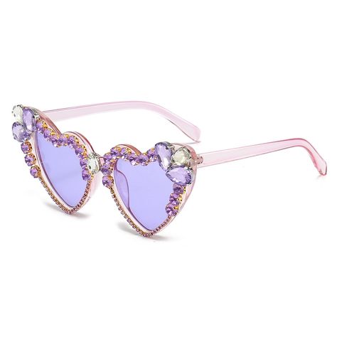 PRICES MAY VARY. ❤【FASHION DESING】- The diamond love heart shape sunglasses is fashion modern style design, It is suitable for all kinds of facial forms, show your uniqueness and fashion. It’s the perfect accessory for any outfit, which will make you more charming and eye-catching. ❤【UV400 PROTECTION】- UV400 lenses reduce reflections, effectively filters & blocks glares. Protecting your eyes against UV damage when you go out, restore true color, eliminate reflected light to keep your eyes health Fashion Modern Style, Diamond Glasses, Eyes Health, Heart Shape Sunglasses, Glasses Funny, Retro Heart, Shape Sunglasses, Reflected Light, Funny Glasses