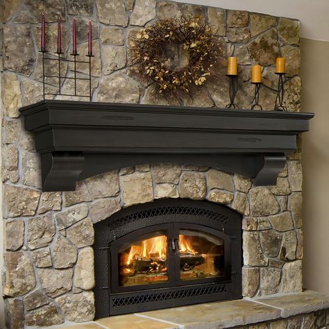 Chimney Decor, Wood Mantel Shelf, Farmhouse Fireplace Decor, Fireplace Shelf, Fireplace Mantel Shelf, Fireplace Shelves, Wood Fireplace Mantel, The Mantle, Rock Fireplaces