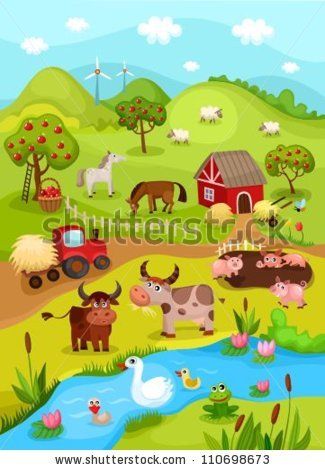 farm by nem4a, via ShutterStock Farm Printable, Farm Theme Preschool, Farm Unit, Farm Preschool, Farm School, Farm Activities, Preschool Lesson Plans, Activities For Toddlers, Shapes And Colors