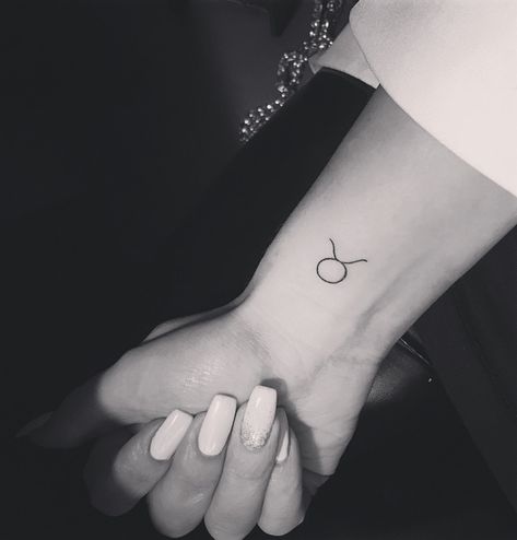 Taurus wrist tattoo, Taurus tattoo, Small Taurus tattoo Small Taurus Tattoo, Tattoo Taurus, Taurus Symbol Tattoo, Taurus Tattoo, Horoscope Tattoos, Taurus Tattoos, Small Tattoos With Meaning, Triangle Tattoos, Small Tattoos Simple