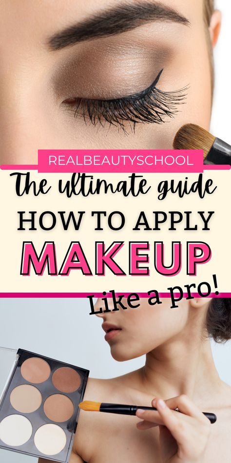 How To Do Makeup Like A Pro, Make Up Application Tips, Prom Makeup Tutorial Step By Step, Makeup Contouring For Beginners, Basic Contouring For Beginners, Makeup Tutorial For Beginners Step By Step, Steps To Applying Makeup, How To Know What Makeup Is Right For You, How To Do Your Makeup