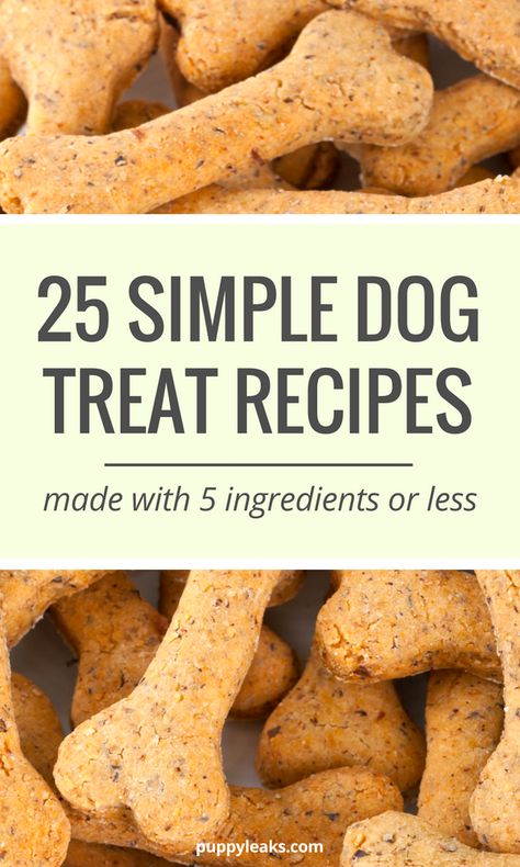 25 homemade dog treat recipes Homemade Dog Cookies, Pet Treats Recipes, 5 Ingredients Or Less, Dog Treats Homemade Easy, Easy Dog Treat Recipes, Dog Biscuit Recipes, Easy Dog Treats, Healthy Dog Treats Homemade, Dog Treats Homemade Recipes