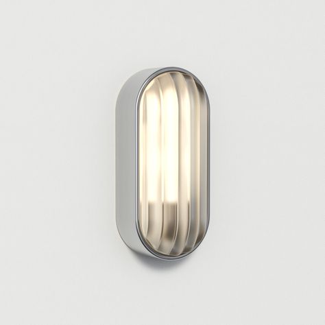 Astro Lighting | Montreal Oval Bulkhead Wall Light, Astro Lighting, Bulkhead Light, Exterior Wall Light, Direct Lighting, Ribbed Glass, Glass Diffuser, Black Lamps, Outdoor Wall Lights