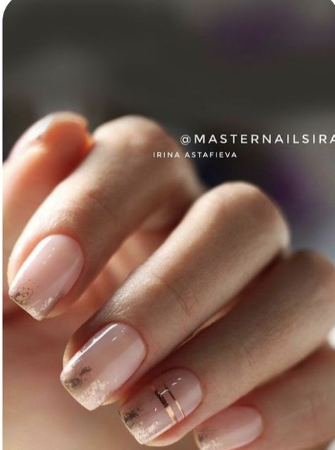 Most Beautiful Nail Designs, Unghie Sfumate, Nude Nail Designs, Foil Nails, Beautiful Nail Designs, Neutral Nails, Minimalist Nails, Chic Nails, Short Acrylic Nails