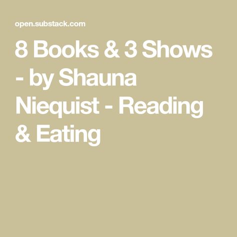 8 Books & 3 Shows - by Shauna Niequist - Reading & Eating Shauna Niequist, Sharon Horgan, Bad Sister, Barbara Kingsolver, Glass Onion, Rian Johnson, Family Therapist, Marriage And Family Therapist, Make You Believe