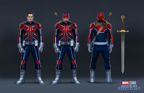 Vigilante Suit Design, Britain Aesthetic, Fan Casting, Captain Britain, Concept Art Portfolio, Push It, Marvel Comic Character, Avengers Memes, Hero Costumes