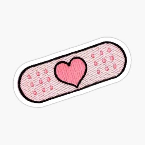 Band Aid Sticker, Hearts Aesthetic, Coquette Doll, Easy Eye Drawing, College Major, Nurse Art, Cute Coquette, Filipino Funny, Heart Band