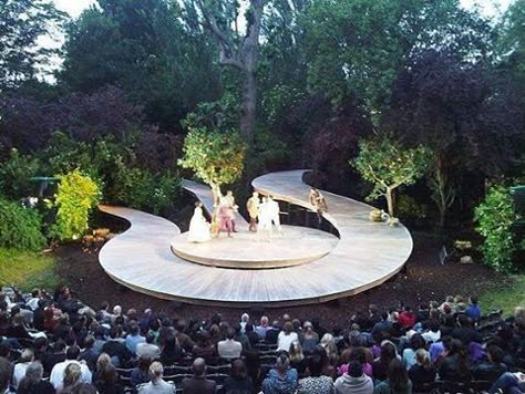 Open Air Theatre, Open Air Theater, Outdoor Stage, Outdoor Theater, Landscape And Urbanism, Landscape Architecture Design, Theatre Design, Urban Park, Salou