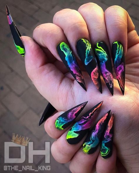 Pot Art, Acrylic Nail Shapes, Valentine Nails, Stiletto Nails Designs, Cute Acrylic Nail Designs, Glow Nails, Summer Acrylic Nails, Neon Nails, Coffin Nails Designs