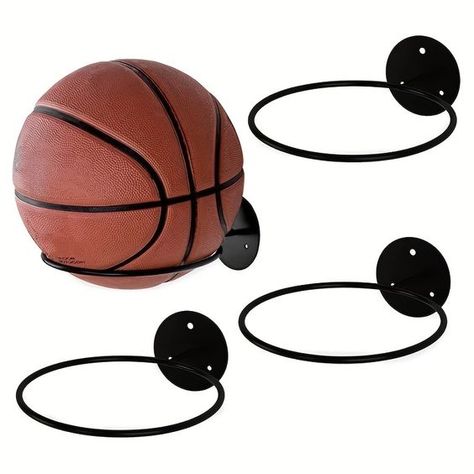 Faster shipping. Better service Basketball Storage, Basketball Room, Basketball Decorations, Basketball Display, Basketball Wall, Ball Holder, Ball Storage, Football Ball, Volley Ball