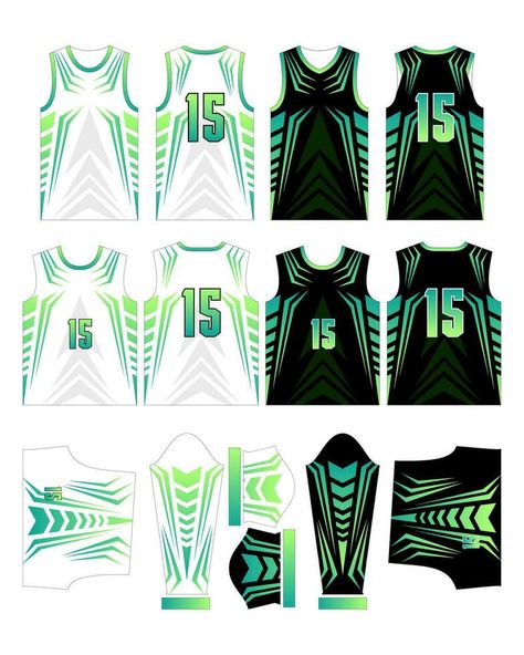 Jersey Logo Design, White Jersey Design, Jersey Layout Design, Jersey Layout, Cool Jersey Design, Volleyball Jersey Design Ideas T Shirts, Volleyball Jersey Design Ideas, Jersey Pattern Design, Green Jersey