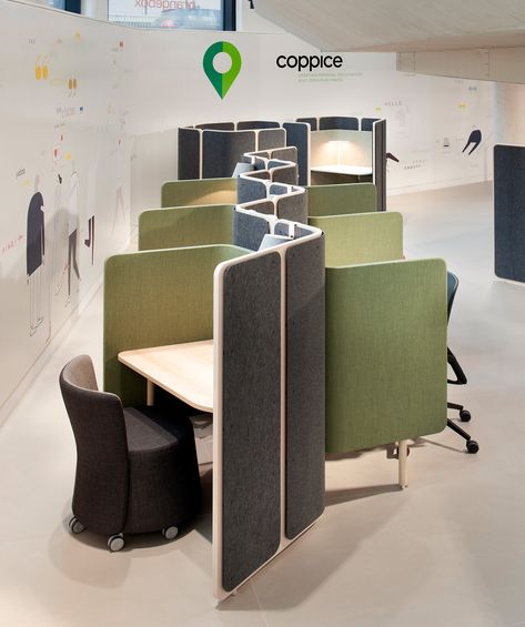 Coworking Space Design Open Plan, Coworking Space Design, Ergonomic Office Furniture, Office Screens, Work Cubicle, Industrial Inspiration, Design Desk, Desk Area, Office Space Design