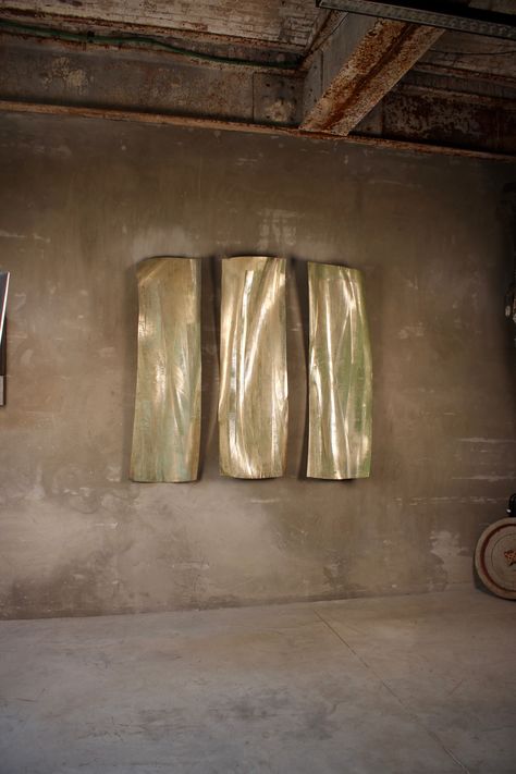 Wall sculpture - brass - sculpture - vents - architecture interior - wall decor Vincenzo De Cotiis, Family Story, Metal Wall Sculpture, Leather Skin, Wall Sculpture, Hand Engraving, Wall Sculptures, 인테리어 디자인, Installation Art