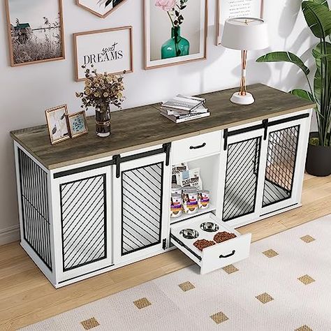 Large Dog Crate Furniture, Extra Large Dog Crate, Kennel Furniture, Dog Crate End Table, Double Dog Crate, Crate End Tables, Wooden Dog Kennels, Wooden Dog Crate, Dog Kennel Furniture