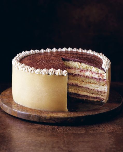 Danish Baking: Othello Layer Cake - ScandiKitchen Danish Layer Cake, Danish Baking, Sugary Desserts, Scandinavian Baking, Danish Cake, Cake Pinterest, Danish Recipes, Work Recipes, Cake At Home