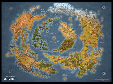 Map Sketch, Fantasy Map Making, Dnd World Map, World Map Design, Imaginary Maps, Fantasy World Map, Fantasy Island, World Map Art, One D