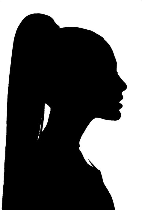 Drawing Female Head, Ariana Grande Silhouette, Female Head Shape, Drawing Female, Drawing Heads, Female Head, Head Shapes, Ariana Grande, Human Silhouette