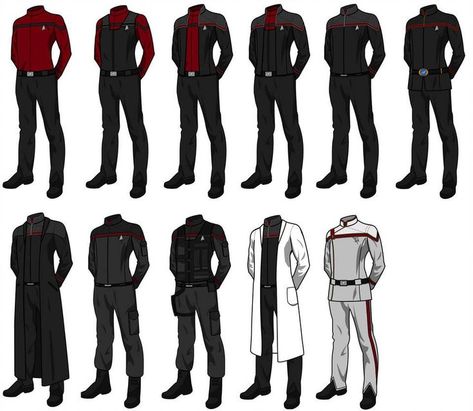 Outfit Ideas Art Reference, Character Outfit Ideas, Outfit Ideas Art, Star Trek Uniforms, Sci Fi Clothing, Star Trek Online, Super Suit, Draw Realistic, Real Skin