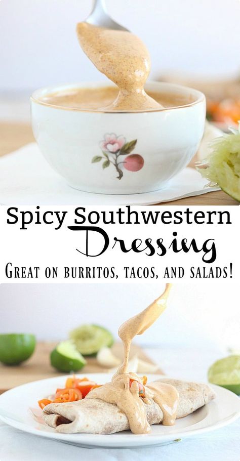 Southwestern Dressing, Mexican Salad Dressings, Southwest Dressing, Taco Salad Dressing, Vinaigrette Dressing Recipe, Man Recipes, Mexican Salads, Mexican Recipe, Yummy Salads