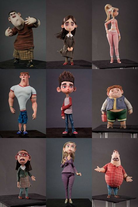 Laika PARANORMAN★ Find more at http://www.pinterest.com/competing/ Paranorman Character Design, Claymation Characters Ideas, Stop Motion Character Puppets, Paranorman Characters, Clay Character Design, Stop Motion Character Design, Stopmotion Characters, Laika Characters, Clay Character Sculpture