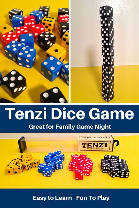 I do not know much about the Tenzi Dice, but I will definitely use it in my classroom through games, lessons, and activities to teach my students about many different math concepts. It seems flexible to teach students these concepts in a variety of different ways. Diy Dice Games, Dice Game Rules, Thanksgiving Games For Adults, Articulation Games, Game Night Parties, Night Parties, Indoor Games For Kids, Game Room Family, Family Fun Games