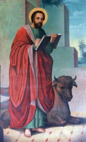 St. Luke, pray that I may be Christ’s presence to others. Saint Luke The Evangelist, Luke The Evangelist, Saint Feast Days, St Luke, Saint Luke, Bible Characters, Jesus Painting, Roman Catholic, Catholic Church