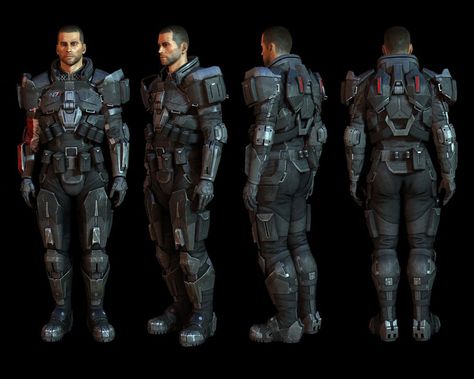 Hahne Kedar Armor from Mass Effect 3 Mass Effect Armor, N7 Armor, Mass Effect 1, Mass Effect Universe, Mass Effect Art, Mass Effect 3, Combat Armor, Sci-fi Armor, Historical Armor